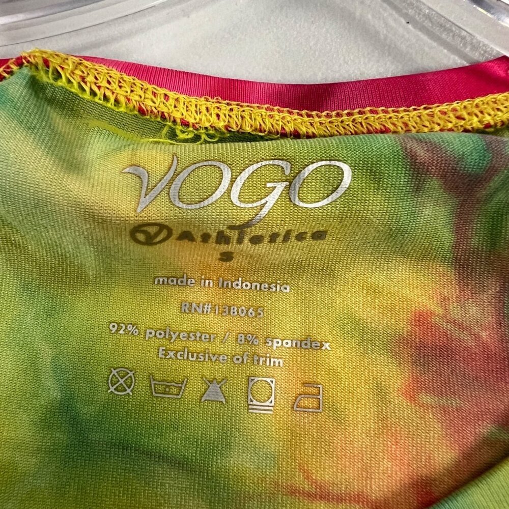 VOGO Womens Tie Dye Active T-Shirt Colorful Size Small New - Picture 9 of 9